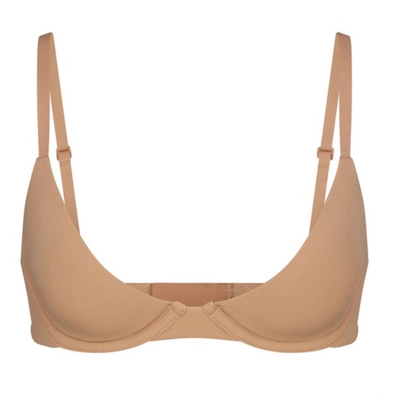 SKIMS Fits Everybody Scoop Plunge bra NWT 34DD mica ochre onyx pink sk0019 - Picture 4 of 7